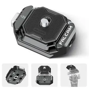 VoltSync F38 Multi-Hole Camera Quick Release Plate Kit, w 1/4" to 3/8" Screw Thread, Quick Release System QR Plate Camera Tripod Mount Adapter for Sony Canon Monopod DSLR Stabilizer Slider DJI VoltSync F38 Multi-Hole Camera Quick Release Plate Kit, w 1/4" to 3/8" Screw Thread, Quick Release System QR Plate Camera Tripod Mount Adapter for Sony Canon Monopod DSLR Stabilizer Slider DJI