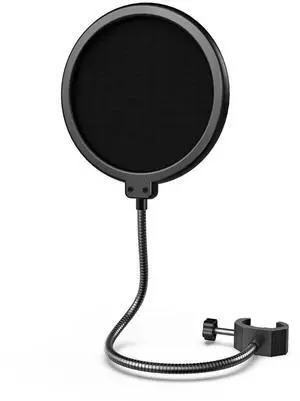 VoltSync Microphone Pop Filter for Microphone, Wind Screen with Dual Layers, Mic Shield with 360°Gooseneck Clip Stabilizing Arm, Fit for Vocal Recording and Live Streaming VoltSync Microphone Pop Filter for Microphone, Wind Screen with Dual Layers, Mic Shield with 360°Gooseneck Clip Stabilizing Arm, Fit for Vocal Recording and Live Streaming