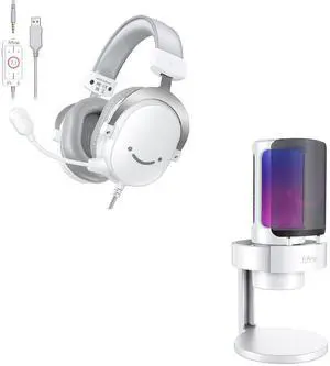 VoltSync Gaming Microphone & Headset Bundle, USB RGB Condenser Mic with Monitoring Jack and 7.1 Surround Sound Headphones for Streaming Podcasting PC PS5 Xbox-A8W+H9W VoltSync Gaming Microphone & Headset Bundle, USB RGB Condenser Mic with Monitoring Jack and 7.1 Surround Sound Headphones for Streaming Podcasting PC PS5 Xbox-A8W+H9W