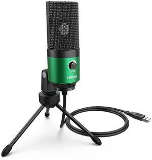 VoltSync USB Gaming Microphone for PC Desktop, PS4 and Mac, Gain Control, External Condenser Computer Mic for Streaming, Podcasting, Twitch, Discord, Green - K669G VoltSync USB Gaming Microphone for PC Desktop, PS4 and Mac, Gain Control, External Condenser Computer Mic for Streaming, Podcasting, Twitch, Discord, Green - K669G