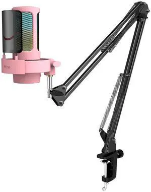 VoltSync Condenser Desktop Mic and Mic Arm Stand Set, USB Gaming Microphone with Tap-to-Mute, RGB Button, Gain Knob for Streaming, Boom Mic Stand with Adapter, C-Clamp for Recording, Studio(A8P+CS1) VoltSync Condenser Desktop Mic and Mic Arm Stand Set, USB Gaming Microphone with Tap-to-Mute, RGB Button, Gain Knob for Streaming, Boom Mic Stand with Adapter, C-Clamp for Recording, Studio(A8P+CS1)