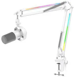 VoltSync Studio Microphone and RGB Mic Arm Bundle, XLR/USB Podcast Mic with Tap-to-Mute & Monitoring, Heavy Duty Desktop Boom Arm with RGB Control for Podcast, Streaming, Recording-K688W+BM38W VoltSync Studio Microphone and RGB Mic Arm Bundle, XLR/USB Podcast Mic with Tap-to-Mute & Monitoring, Heavy Duty Desktop Boom Arm with RGB Control for Podcast, Streaming, Recording-K688W+BM38W