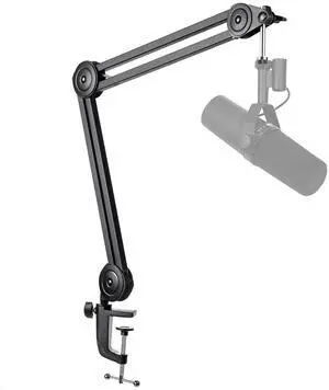 VoltSync Microphone Arm Stand-Heavy Duty Boom Arm, Suspension Scissor Adjustable Mic Stand with Desk Mount, C-calmp, 5/8" Screw, Cable Ties, for Recording Gaming Streaming Podcasting-BM63 VoltSync Microphone Arm Stand-Heavy Duty Boom Arm, Suspension Scissor Adjustable Mic Stand with Desk Mount, C-calmp, 5/8" Screw, Cable Ties, for Recording Gaming Streaming Podcasting-BM63