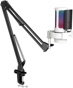 VoltSync Gaming Microphone and Arm Stand Bundle,RGB USB Condenser Mic with Headphone Jack,Light Control for Live Streaming,Metal Boom Arm with Heavy Duty Clamp for Podcasting Recording(A8W+CS1) VoltSync Gaming Microphone and Arm Stand Bundle,RGB USB Condenser Mic with Headphone Jack,Light Control for Live Streaming,Metal Boom Arm with Heavy Duty Clamp for Podcasting Recording(A8W+CS1)