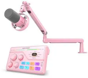 VoltSync Streaming Microphone with Audio Mixer and Low Profile Arm Stand Kit, Podcast Mic with Metal Boom Arm, Audio Mixer with 48V Phantom Power for Gaming Studio-K688P+BM88P+SC8P VoltSync Streaming Microphone with Audio Mixer and Low Profile Arm Stand Kit, Podcast Mic with Metal Boom Arm, Audio Mixer with 48V Phantom Power for Gaming Studio-K688P+BM88P+SC8P
