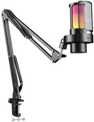 VoltSync Gaming USB Microphone Bundle with Arm Stand, RGB Condenser Desktop Mic with 4 Polar Patterns for Streaming, Mic Boom Arm with Heavy Duty Clamp, Suspension Scissor for Voice-Over(A8Plus+CS1) VoltSync Gaming USB Microphone Bundle with Arm Stand, RGB Condenser Desktop Mic with 4 Polar Patterns for Streaming, Mic Boom Arm with Heavy Duty Clamp, Suspension Scissor for Voice-Over(A8Plus+CS1)