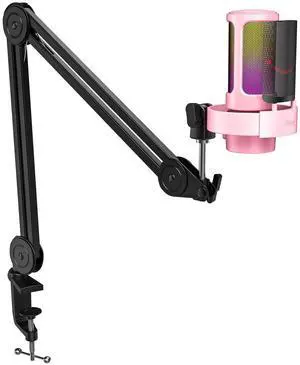 VoltSync Streaming Microphone and Arm Stand Set, PC Condenser Gaming Mic for Video, Home use, YouTube, with RGB Control, Gain Knob, 3.5mm Headphone Jack, Shock Mount, on Computer/PS4/PS5 (A8P+BM63) VoltSync Streaming Microphone and Arm Stand Set, PC Condenser Gaming Mic for Video, Home use, YouTube, with RGB Control, Gain Knob, 3.5mm Headphone Jack, Shock Mount, on Computer/PS4/PS5 (A8P+BM63)