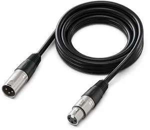 VoltSync XLR Cable, Microphone Audio Cable, 9.8ft Cable with Balanced 3 PIN, XLR Male to Female Cord, Compatible with XLR Microphone for Recording Podcast Streaming, Black-L9 VoltSync XLR Cable, Microphone Audio Cable, 9.8ft Cable with Balanced 3 PIN, XLR Male to Female Cord, Compatible with XLR Microphone for Recording Podcast Streaming, Black-L9