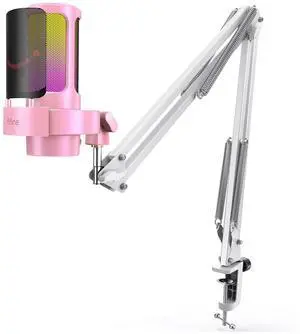 VoltSync USB Gaming Microphone with Boom Arm Stand Bundle, Streaming Condenser Mic with Mute Button, Headphone Jack, Gain Knob, Microphone Boom Arm Kit for Recording Vocal YouTube (A8P+CS1W) VoltSync USB Gaming Microphone with Boom Arm Stand Bundle, Streaming Condenser Mic with Mute Button, Headphone Jack, Gain Knob, Microphone Boom Arm Kit for Recording Vocal YouTube (A8P+CS1W)