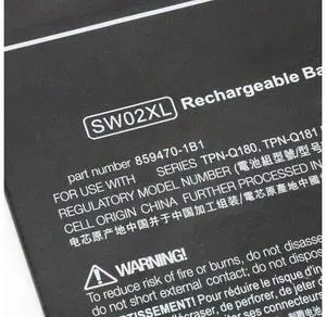 32.5Wh SW02XL battery for HP X2 210 G2 TPN-Q180 TPN-Q181 32.5Wh SW02XL battery for HP X2 210 G2 TPN-Q180 TPN-Q181