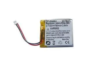New 3.7V 450mAh Li-Polymer Battery for Jabra Elite 75t Charging Case Replaces PL661935V CP-GN450 Grade A Cells 12-Month Warranty New 3.7V 450mAh Li-Polymer Battery for Jabra Elite 75t Charging Case Replaces PL661935V CP-GN450 Grade A Cells 12-Month Warranty