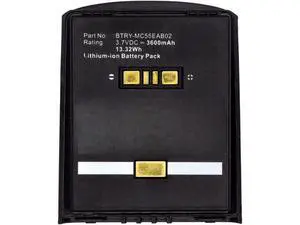 BTRY-MC55EAB02 High Capacity Battery 3600mAh for Motorola Symbol MC55 MC65 MC67 Series - OEM Replacement Battery, 3.7V Li-ion, 1-Year Warranty BTRY-MC55EAB02 High Capacity Battery 3600mAh for Motorola Symbol MC55 MC65 MC67 Series - OEM Replacement Battery, 3.7V Li-ion, 1-Year Warranty