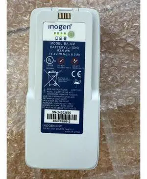 BA-408 Double Extended Life Battery for Inogen G4 & OxyGo FIT | 8-Cell 93.6Wh 6500mAh | Genuine Replacement | 14.4V | 12-Month Warranty BA-408 Double Extended Life Battery for Inogen G4 & OxyGo FIT | 8-Cell 93.6Wh 6500mAh | Genuine Replacement | 14.4V | 12-Month Warranty