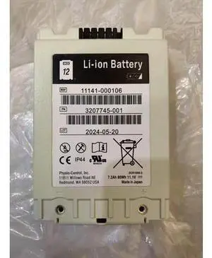 Genuine OEM11141-000106 (3207745-001) 80Wh Li-ion Battery for Physio-Control Lifepak 12 SLA Defibrillator - Medical Grade Genuine OEM11141-000106 (3207745-001) 80Wh Li-ion Battery for Physio-Control Lifepak 12 SLA Defibrillator - Medical Grade