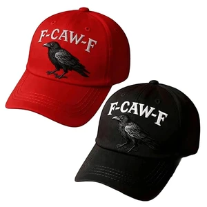 F Caw F Hat, F-Caw-F Hat Fcawf Cawf Bird Cap, Embroidered Adjustable Hats Soft Washed Baseball Caps F Caw F Hat, F-Caw-F Hat Fcawf Cawf Bird Cap, Embroidered Adjustable Hats Soft Washed Baseball Caps