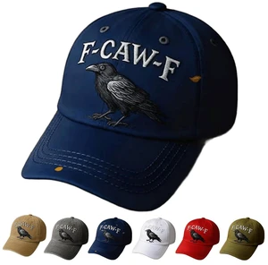 F Caw F Hat, F-Caw-F Hat Fcawf Cawf Bird Cap, Embroidered Adjustable Hats Soft Washed Baseball Caps F Caw F Hat, F-Caw-F Hat Fcawf Cawf Bird Cap, Embroidered Adjustable Hats Soft Washed Baseball Caps