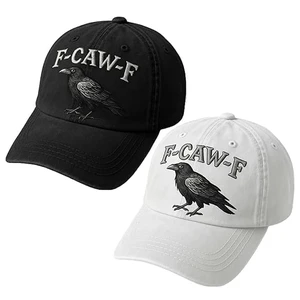 F Caw F Hat, F-Caw-F Hat Fcawf Cawf Bird Cap, Embroidered Adjustable Hats Soft Washed Baseball Caps F Caw F Hat, F-Caw-F Hat Fcawf Cawf Bird Cap, Embroidered Adjustable Hats Soft Washed Baseball Caps