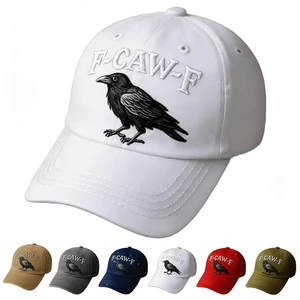 F Caw F Hat, F-Caw-F Hat Fcawf Cawf Bird Cap, Embroidered Adjustable Hats Soft Washed Baseball Caps F Caw F Hat, F-Caw-F Hat Fcawf Cawf Bird Cap, Embroidered Adjustable Hats Soft Washed Baseball Caps