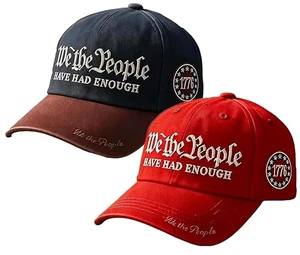 We The People Hat, We The People Have Had Enough Hat Patriotic Baseball Cap, Embroidered Hats Caps for Men Women We The People Hat, We The People Have Had Enough Hat Patriotic Baseball Cap, Embroidered Hats Caps for Men Women