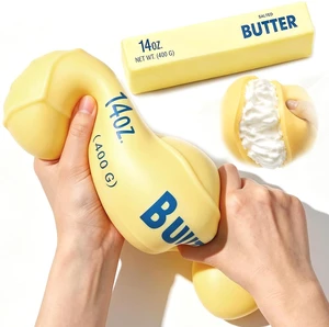10in Giant Butter Squishy Shaving Cream Filled, Jumbo Big Butters Squeeze 10in Giant Butter Squishy Shaving Cream Filled, Jumbo Big Butters Squeeze