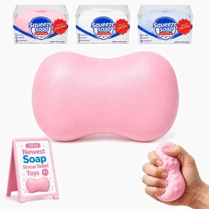 Crunchy Soap Squishy Asmr Bead Filled, Slow Rising Squeeze Crunchy Soap Squishy Asmr Bead Filled, Slow Rising Squeeze
