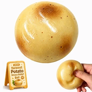 Crunchy Potato Squishy Asmr Bead Filled, Slow Rising Squeeze (Potato) Crunchy Potato Squishy Asmr Bead Filled, Slow Rising Squeeze (Potato)