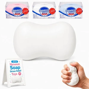 Crunchy Soap Squishy Asmr Bead Filled, Slow Rising Squeeze Crunchy Soap Squishy Asmr Bead Filled, Slow Rising Squeeze
