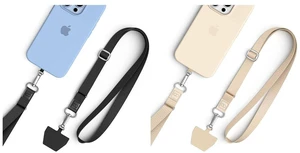 Cell Phone Lanyard Crossbody Black & Khaki Cell Phone Lanyard Crossbody Black & Khaki