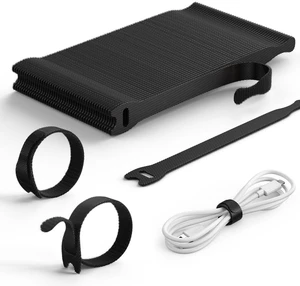 60PCS Reusable Cable Ties, 6-Inch Nylon Hook Loop Straps 60PCS Reusable Cable Ties, 6-Inch Nylon Hook Loop Straps
