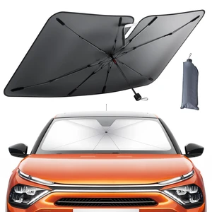 Car Windshield Sunshade Umbrella - Foldable Car Windshield Sun Shade Cover, 5 Layers UV Block Coating, 52"x31" Front Window Heat Insulation Protection, for Auto Sedan, SUV Windshield Car Windshield Sunshade Umbrella - Foldable Car Windshield Sun Shade Cover, 5 Layers UV Block Coating, 52"x31" Front Window Heat Insulation Protection, for Auto Sedan, SUV Windshield