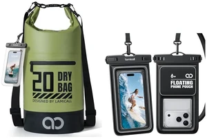 Floating Waterproof Phone Pouch & 500D Dry Bag Floating Waterproof Phone Pouch & 500D Dry Bag