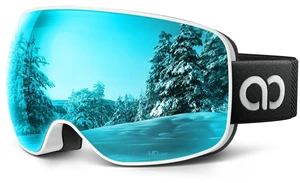Ski Goggles with 3X Anti-Fog - 100% UV Protection, OTG, Gifts for Skiing, Snowboard, Snowmobile, Men, Women Ski Goggles with 3X Anti-Fog - 100% UV Protection, OTG, Gifts for Skiing, Snowboard, Snowmobile, Men, Women