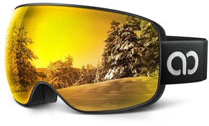 Ski Goggles with 3X Anti-Fog - 100% UV Protection, OTG, Gifts for Skiing, Snowboard, Snowmobile, Men, Women Ski Goggles with 3X Anti-Fog - 100% UV Protection, OTG, Gifts for Skiing, Snowboard, Snowmobile, Men, Women