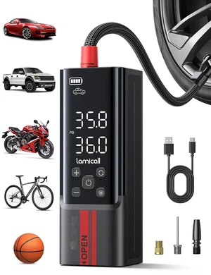 Bike Tire Portable Inflator Air Compressor and Bike Frame Waterproof Bag Bike Tire Portable Inflator Air Compressor and Bike Frame Waterproof Bag