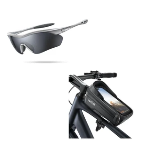 Bike Frame Bag Waterproof + Polarized Sports Sunglasses for Men Women Bike Frame Bag Waterproof + Polarized Sports Sunglasses for Men Women