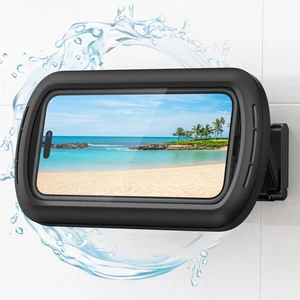 Shower Phone Case Holder Waterproof, Bigger Size for 4"-7" Phone Shower Phone Case Holder Waterproof, Bigger Size for 4"-7" Phone
