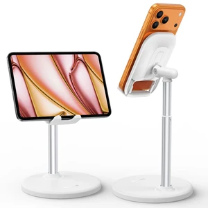 Phone Tablet Stand for Desk - White Desktop Holder for iPad Kindle Phone Tablet Stand for Desk - White Desktop Holder for iPad Kindle