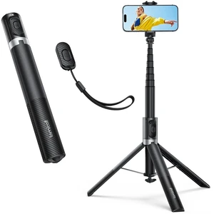 65" Tripod for iPhone 0.77lb Selfie Stick with Remote & Cold Shoe 65" Tripod for iPhone 0.77lb Selfie Stick with Remote & Cold Shoe
