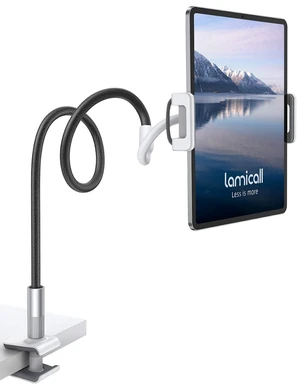 Gooseneck Tablet Holder Mount, Quickly Adjustable Bed Flexible Arm Gooseneck Tablet Holder Mount, Quickly Adjustable Bed Flexible Arm