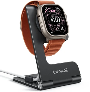 Foldable Apple Watch Stand for Charger, Aluminum Desk Watch Holder Foldable Apple Watch Stand for Charger, Aluminum Desk Watch Holder