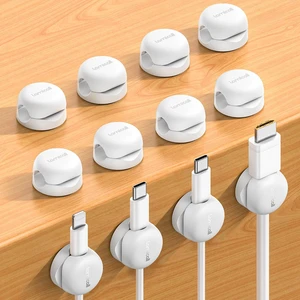 12 Pack Spring Cord Organizer, Compact Cable Holder Clips 12 Pack Spring Cord Organizer, Compact Cable Holder Clips