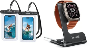 Foldable Apple Watch Stand + Wateproof Phone Pouch Foldable Apple Watch Stand + Wateproof Phone Pouch