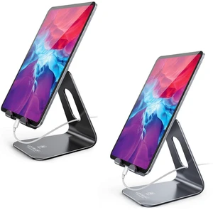 Tablet Stand Multi-Angle Adjustable Tablet Holder Bundle - Black & Grey Tablet Stand Multi-Angle Adjustable Tablet Holder Bundle - Black & Grey