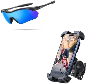 Bike Phone Mount Holder + Polarized Sports Sunglasses Men Women Bike Phone Mount Holder + Polarized Sports Sunglasses Men Women
