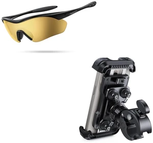 Motorcycle Phone Mount + Polarized Sports Sunglasses Motorcycle Phone Mount + Polarized Sports Sunglasses