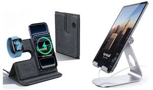 3 in 1 Charging Station for Apple & Tablet Stand 3 in 1 Charging Station for Apple & Tablet Stand