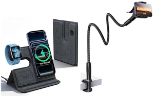 3 in 1 Charging Station for Apple & Gooseneck Phone Holder 3 in 1 Charging Station for Apple & Gooseneck Phone Holder