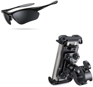 Motorcycle Phone Mount + 22g Polarized Sports Sunglasses for Men Women Motorcycle Phone Mount + 22g Polarized Sports Sunglasses for Men Women