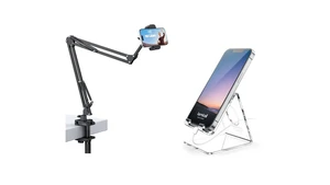Phone Holder for Bed & Clear Acrylic Cell Phone Stand Phone Holder for Bed & Clear Acrylic Cell Phone Stand
