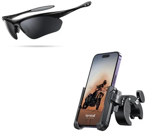 Motorcycle Phone Mount + 22g Polarized Sports Sunglasses for Men Woemn Motorcycle Phone Mount + 22g Polarized Sports Sunglasses for Men Woemn